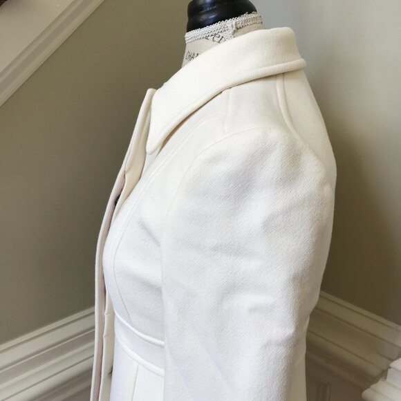 NWT JCREW Classic Lady Day Coat Womens 2 Cream Italian Cloth Wool BM964 Jacket - Picture 10 of 12